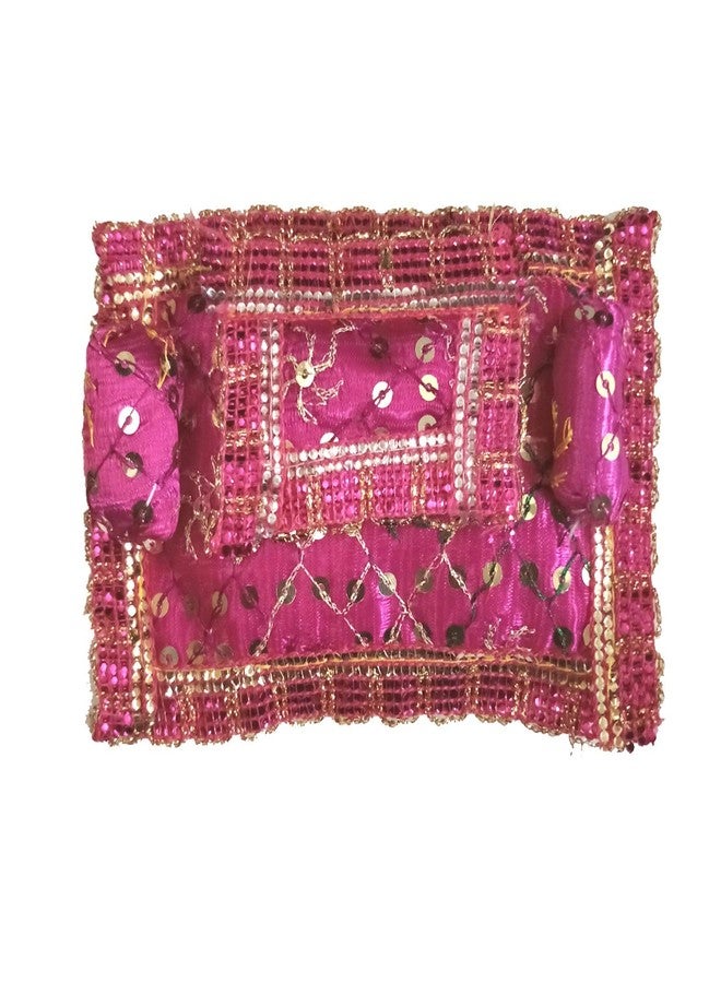 SK Craft Traditional Handcrafted Laddu Gopal Poshak with Gaddi Asan - Image 2
